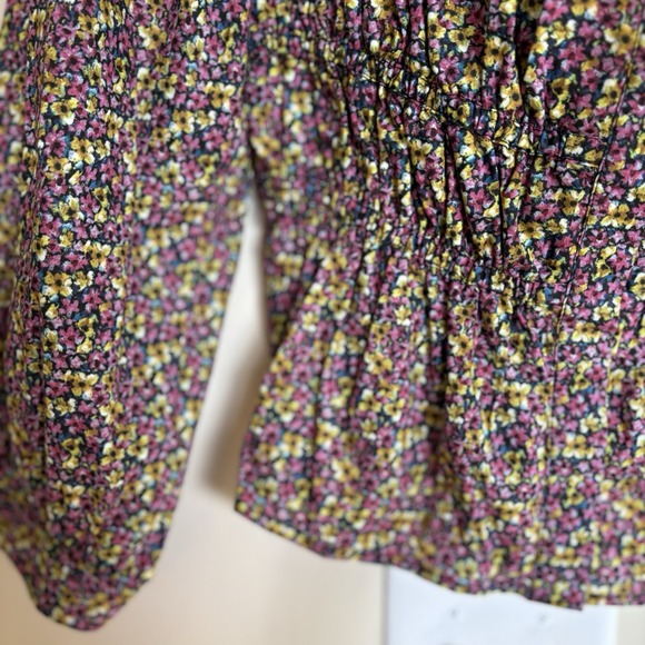 J.Crew x Liberty London 12 Cinched Waist Squareneck Cot Top Busy Izzy NWOT - Picture 7 of 11